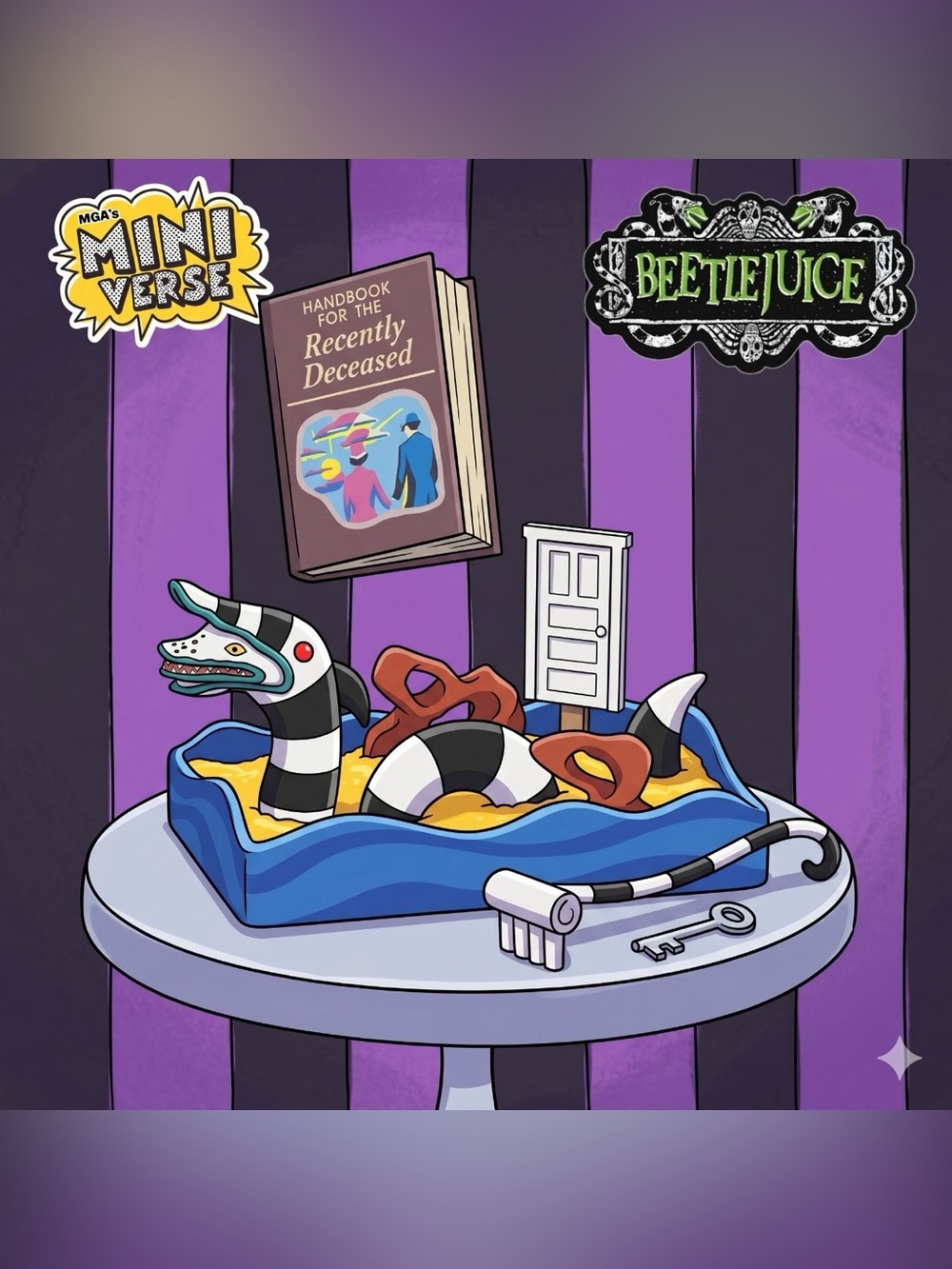 Miniverse Make It Mini 2024 Halloween Series 2 ULTRA RARE Beetlejuice Sandworm